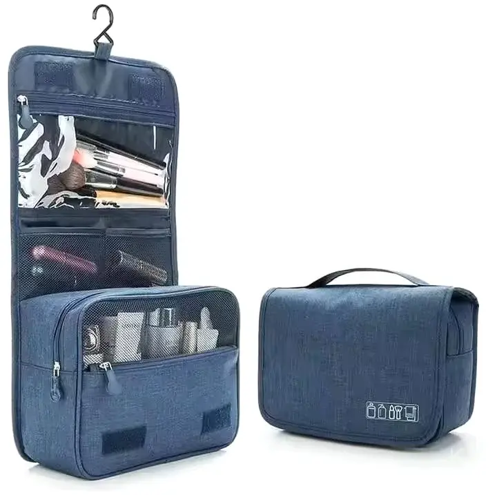 Wholesale Hanging Foldable Travel Toiletry Bag, Custom Oxford/Polyester Waterpro